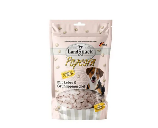 LandSnack für Hunde Popcorn mit Leber und Grünlippmuschel 100g